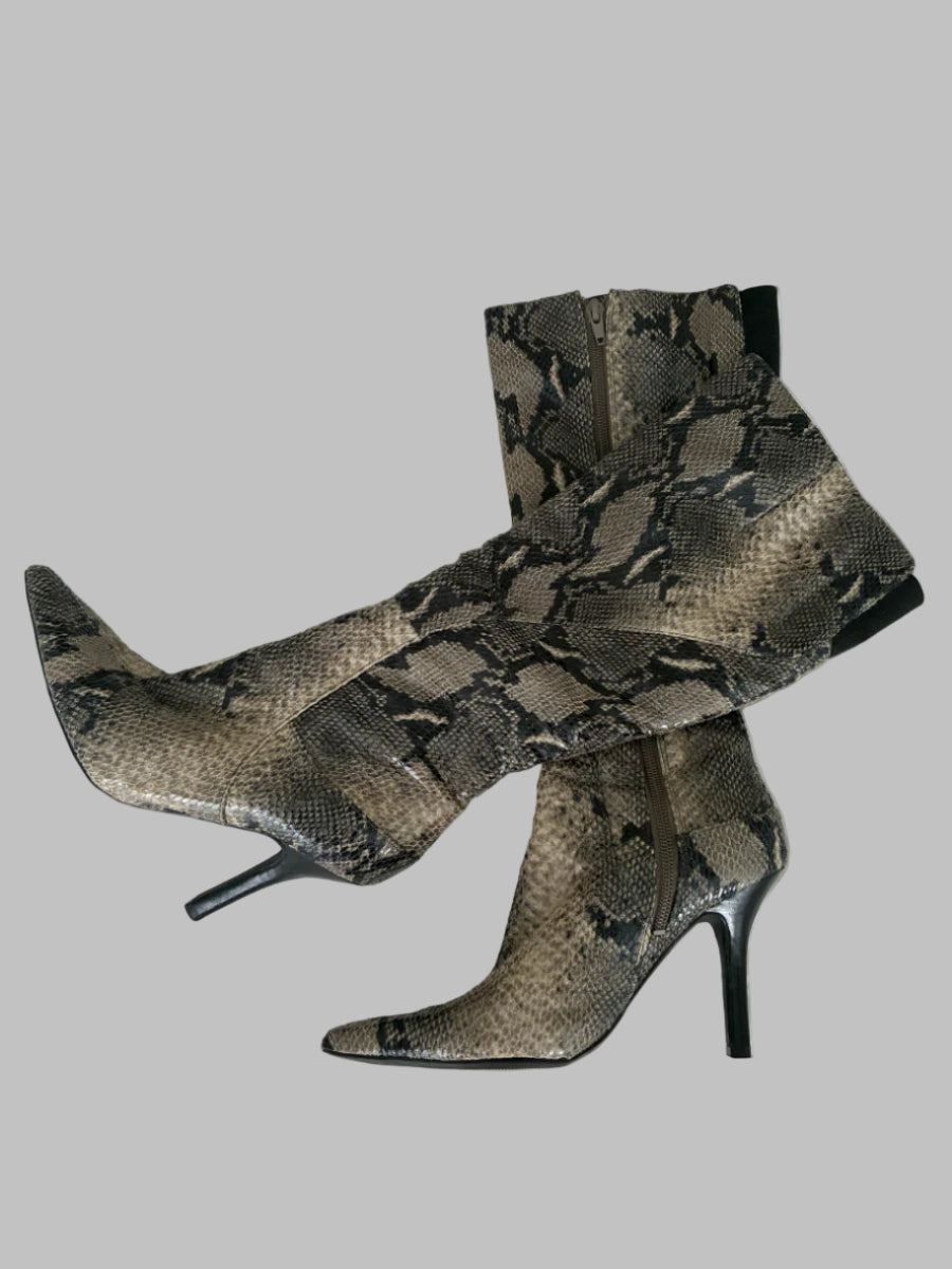 Nine West Snake Print Boots – Size 5.5 Nine West Snake Print Boots – Size 5.5