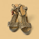 Mossimo Gold Wedge Shoes - Size 11