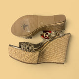 Mossimo Gold Wedge Shoes - Size 11