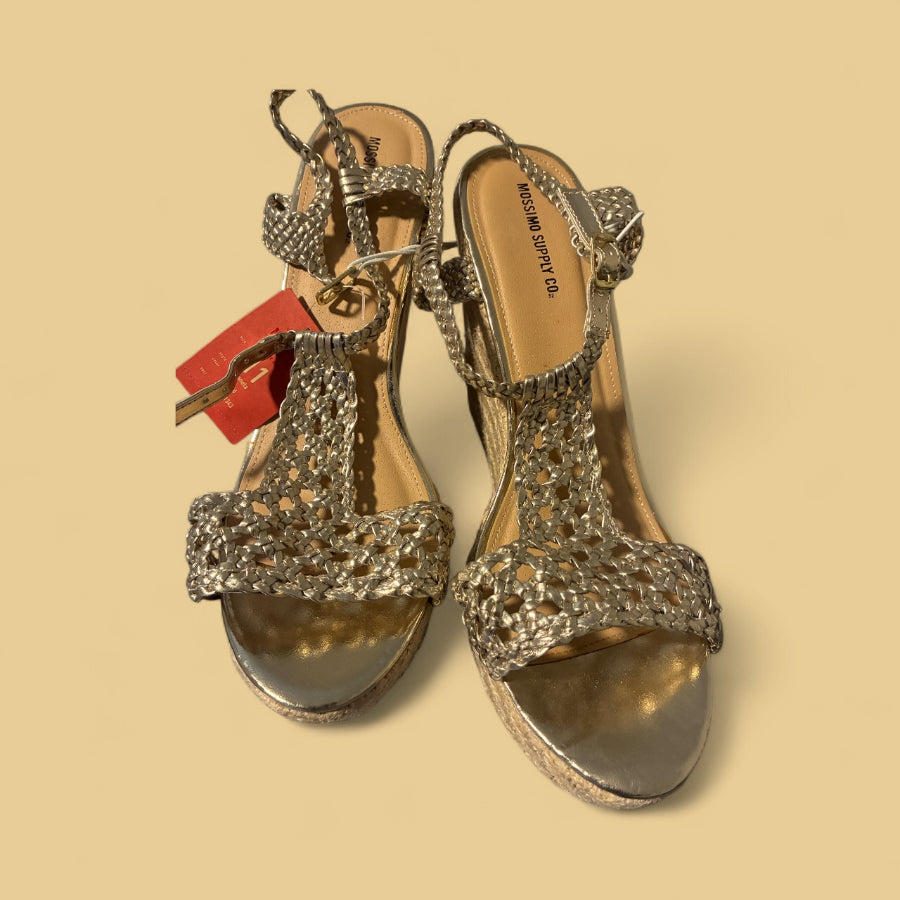 Mossimo Gold Wedge Shoes - Size 11 Mossimo Gold Wedge Shoes - Size 11