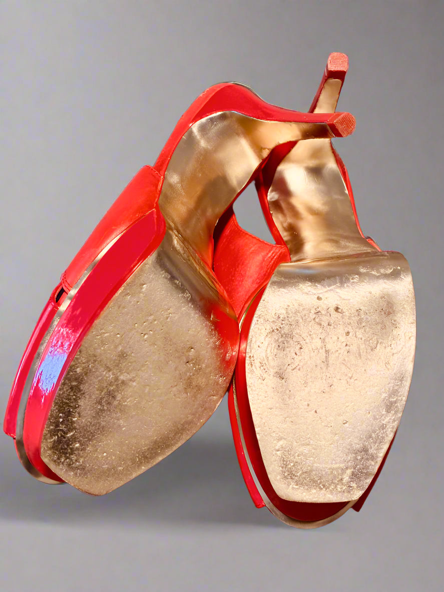 BeBe Red Hot Stilettos - Size 7 BeBe Red Hot Stilettos - Size 7