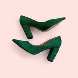 Joy in Love  Green Slip on Heel – Size 7.5