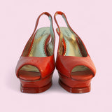 BeBe Red Hot Stilettos - Size 7