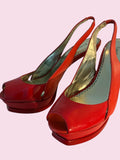 BeBe Red Hot Stilettos - Size 7