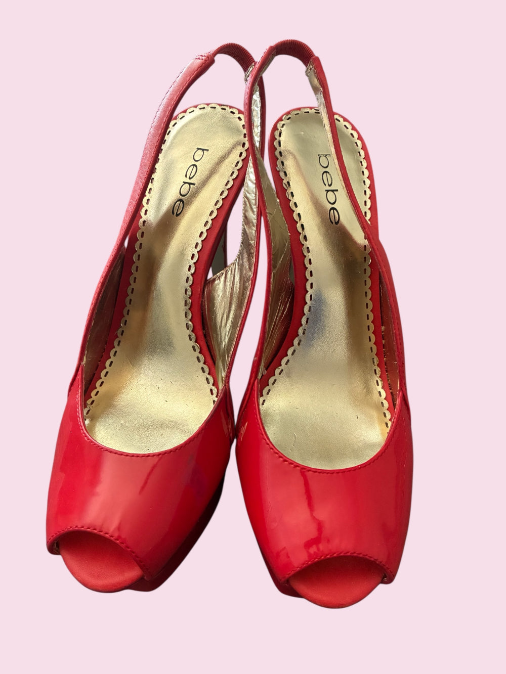 BeBe Red Hot Stilettos - Size 7
