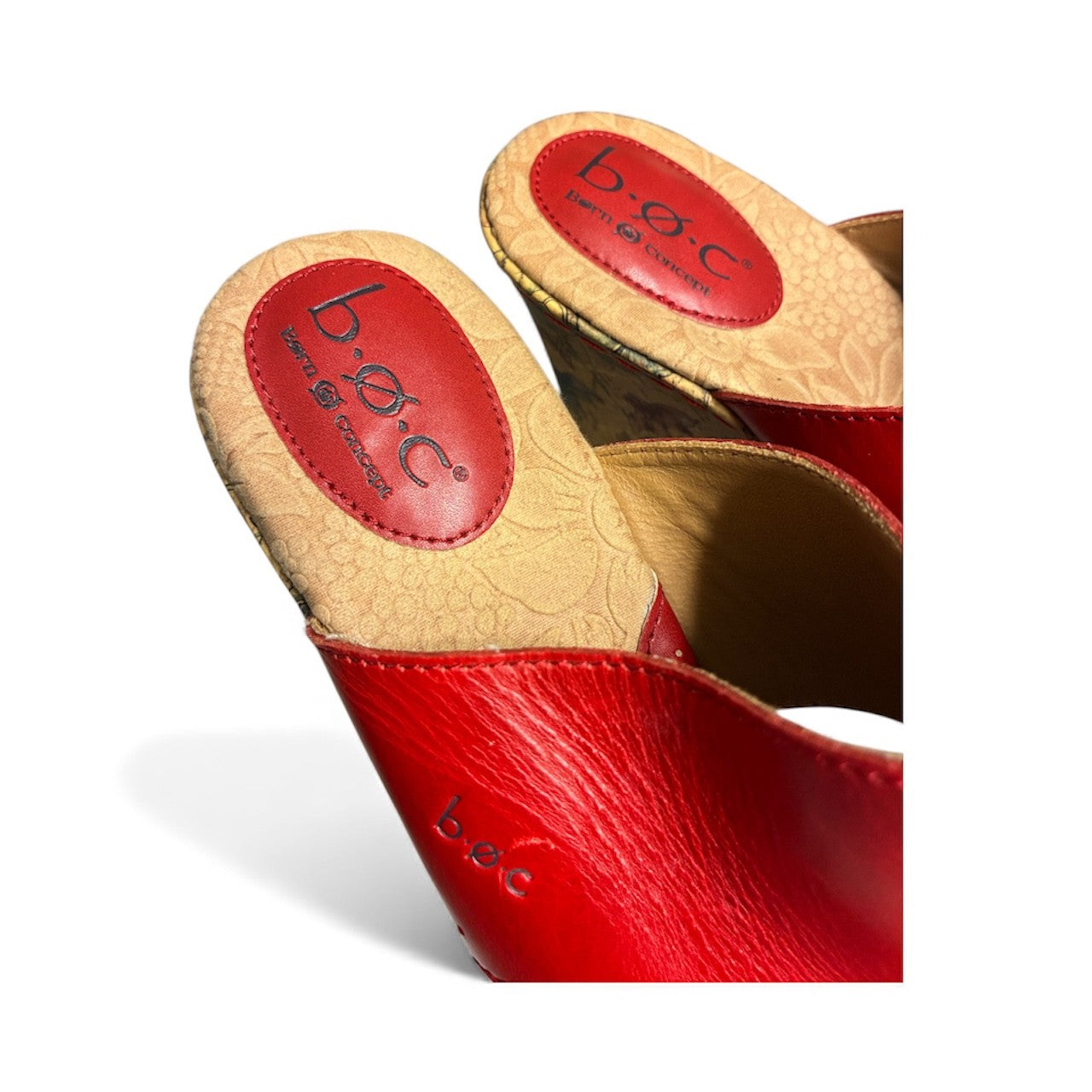 Born Concept Leather Wedge Shoe - Size 8