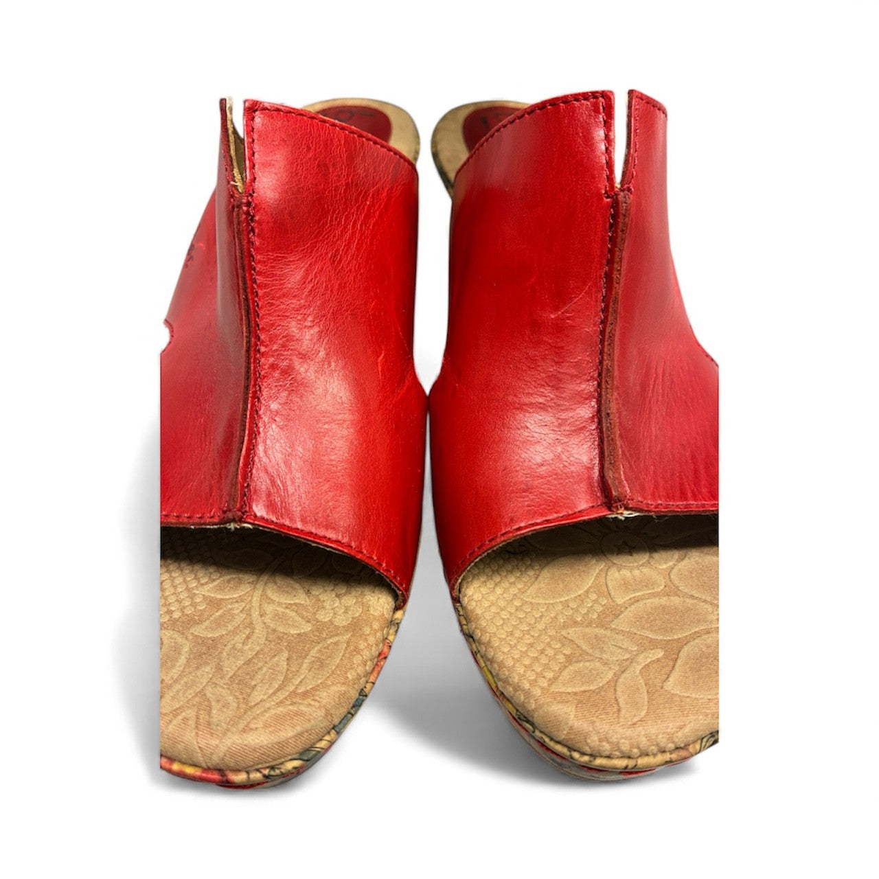 Born Concept Leather Wedge Shoe - Size 8