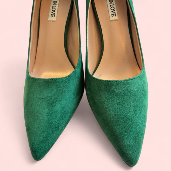 Joy in Love  Green Slip on Heel – Size 7.5