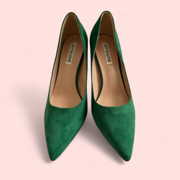 Joy in Love  Green Slip on Heel – Size 7.5