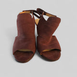 Naturalizer Burgundy Suede Heels - Size 8