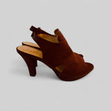 Naturalizer Burgundy Suede Heels - Size 8